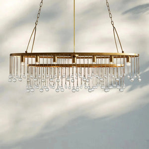Aubrey 7 Light Oval Chandelier - Arialamps