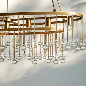 Aubrey 7 Light Oval Chandelier - Arialamps