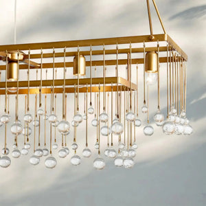 Aubrey Rectangular Chandelier 47''60'' - Arialamps