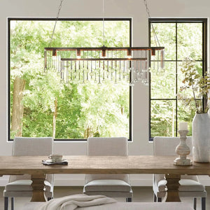 Aubrey Rectangular Chandelier 47''60'' - Arialamps