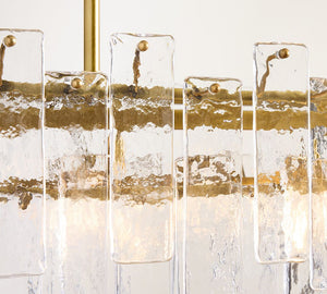 Avalon Cast Glass Linear Chandelier (48")