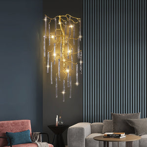 Beathe Light Luxury Crystal Branch Wall Sconce-Wall Sconce-Arialamps