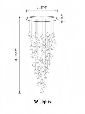 Bloom Chandelier-Arialamps