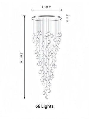 Bloom Chandelier-Arialamps