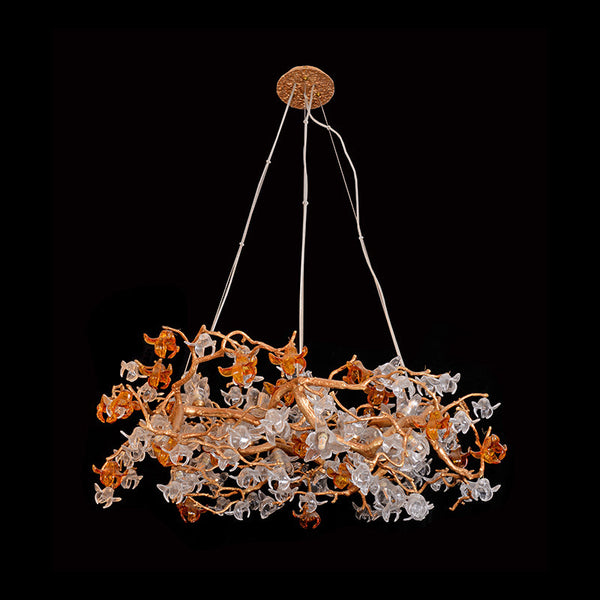 Blossom Flower Round Bedroom Chandelier Light