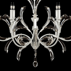Blush Beveled Arcs 8 - Light Chandelier - Arialamps