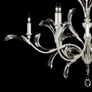 Blush Beveled Arcs 8 - Light Chandelier - Arialamps