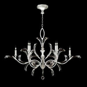 Blush Beveled Arcs 8 - Light Chandelier - Arialamps