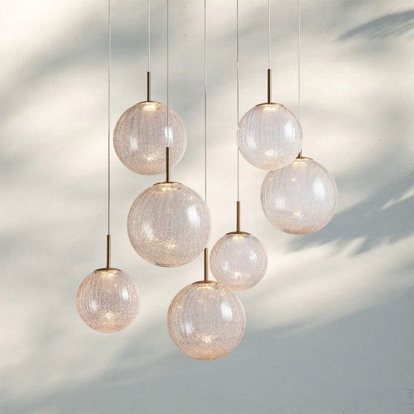 Casens Round Chandelier 20''28''34''43''-7-Light 34''-Crackle-