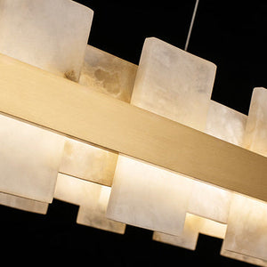 Charlene Marble Gol Modern Chandelier-Chandelier-Arialamps