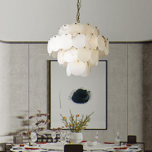 Charlene Marble Multi-Tier Round Chandelier-Chandelier-4 Layer Style B-Arialamps