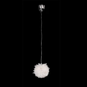 Clear Geode Quartz Crystal Ball Modern Pendant Light - Arialamps