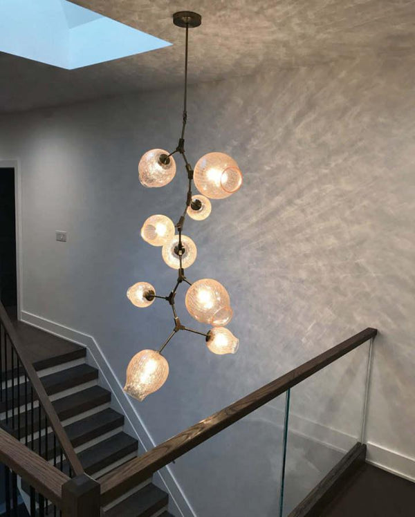 Covington Drop Globe Branching Bubble Chandelier 38''-Chandelier-Arialamps