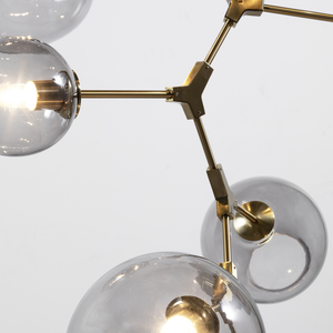 Covington Drop Globe Branching Bubble Chandelier 38''-Chandelier-Arialamps