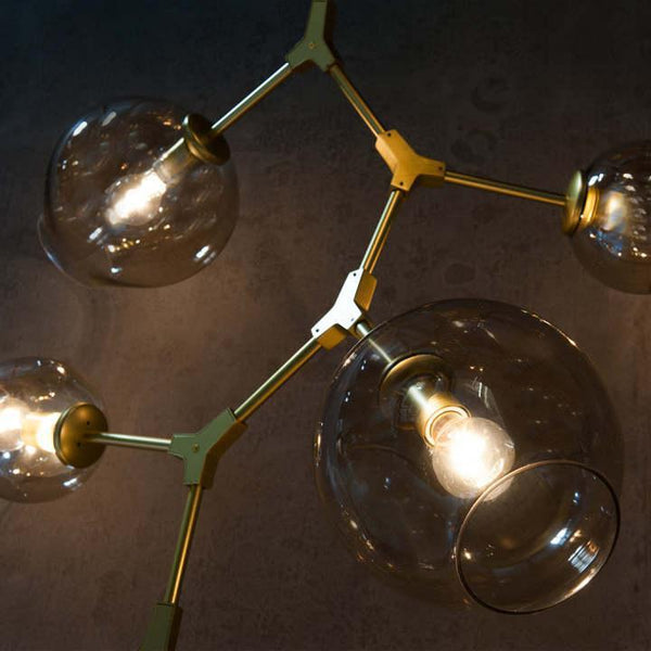 Covington Drop Globe Branching Bubble Chandelier 38''-Chandelier-Arialamps