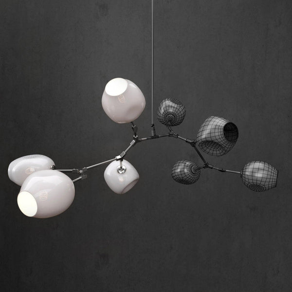 Covington Horizontal Globe Branching Bubble Chandelier-Chandelier-Arialamps