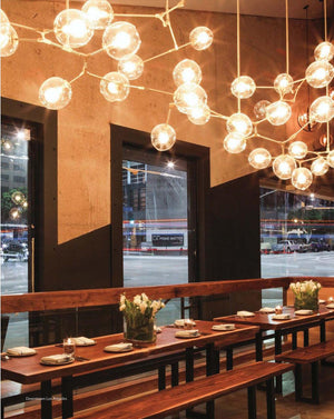 Covington Horizontal Globe Branching Bubble Chandelier-Chandelier-Arialamps