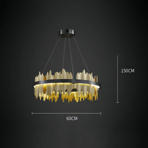 Dahlia Modern Ring Chandelier - Arialamps