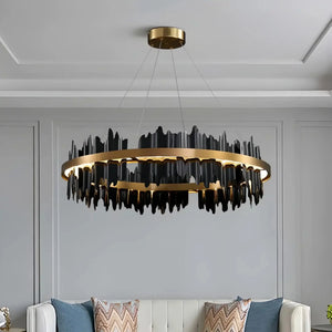 Dahlia Modern Ring Chandelier - Arialamps