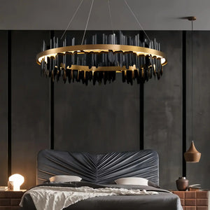 Dahlia Modern Ring Chandelier - Arialamps