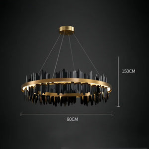 Dahlia Modern Ring Chandelier - Arialamps