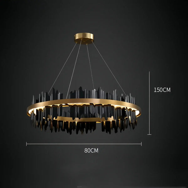 Dahlia Modern Ring Chandelier - Arialamps