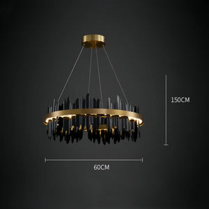Dahlia Modern Ring Chandelier - Arialamps