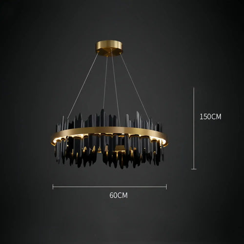 Dahlia Modern Ring Chandelier - Arialamps