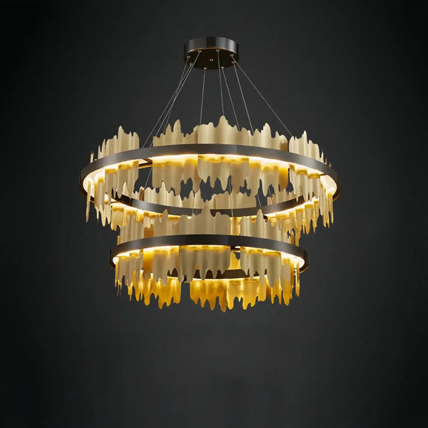 Dahlia Multiple Tier Round Chandelier - Arialamps