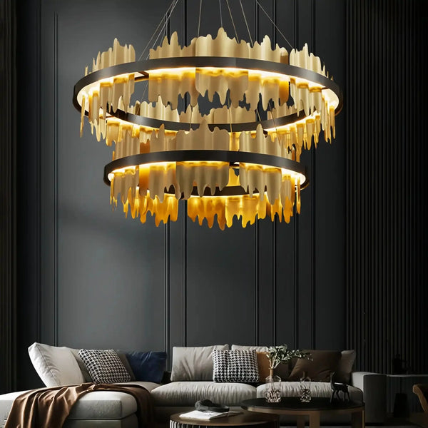 Dahlia Multiple Tier Round Chandelier - Arialamps