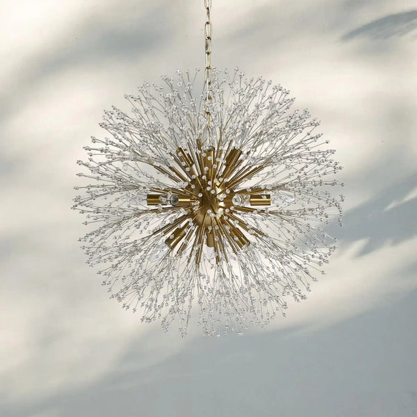 Dandelion Round Chandelier 22''30''43''-Lighting-BRASS-43"-Arialamps