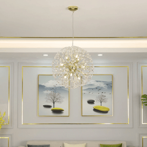 Dandelion Spherical Crystal Pendant Light - Arialamps