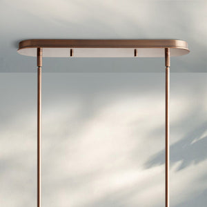 Daphne Linear Chandelier 62"-Lighting-Arialamps