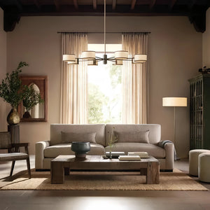 Daphne Linear Chandelier 62"-Lighting-Arialamps