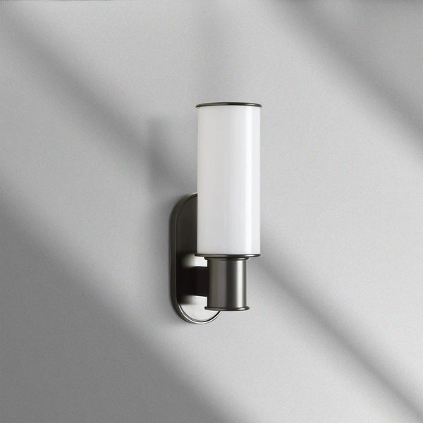 Harlin Modern Milk Glass Wall Sconce