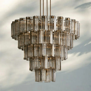 Delsia Round Chandelier 38''48''60''-60‘’-Brass-Smoke