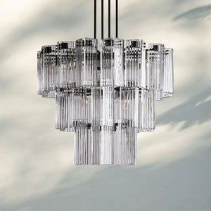 Delsia Round Chandelier 38''48''60''-38‘’-Bronze-Clear