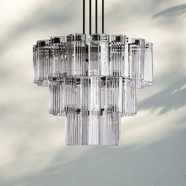 Delsia Round Chandelier 38''48''60''-38‘’-Bronze-Clear