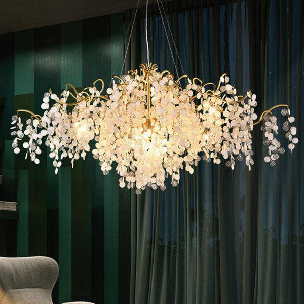 Donna Oval Tree Branch Chandelier-chandeliers for dining room,chandeliers for stairways,chandeliers for foyer,chandeliers for bedrooms,chandeliers for kitchen,chandeliers for living room-Arialamps