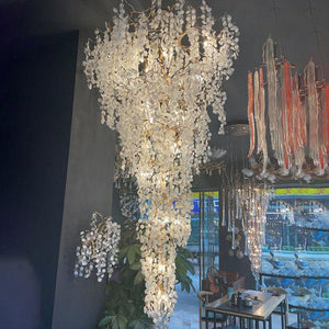 Donna Two-Tier Large Branch Chandelier-chandeliers for dining room,chandeliers for stairways,chandeliers for foyer,chandeliers for bedrooms,chandeliers for kitchen,chandeliers for living room-35.4" D-Arialamps