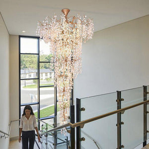 Donna Two-Tier Large Branch Chandelier-chandeliers for dining room,chandeliers for stairways,chandeliers for foyer,chandeliers for bedrooms,chandeliers for kitchen,chandeliers for living room-Arialamps