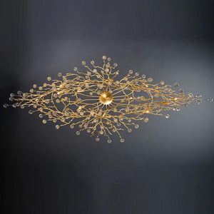 Doris Branch Crystal Chandelier Light-Chandeliers-Arialamps