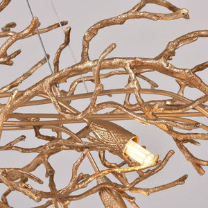 Doris Branch Crystal Chandelier Light-Chandeliers-Arialamps