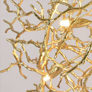 Doris Branch Crystal Chandelier Light-Chandeliers-Arialamps