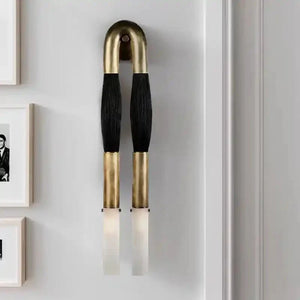 Double Head Antonia Horsehair Sconce - Arialamps