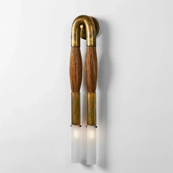 Double Head Antonia Horsehair Sconce - Arialamps