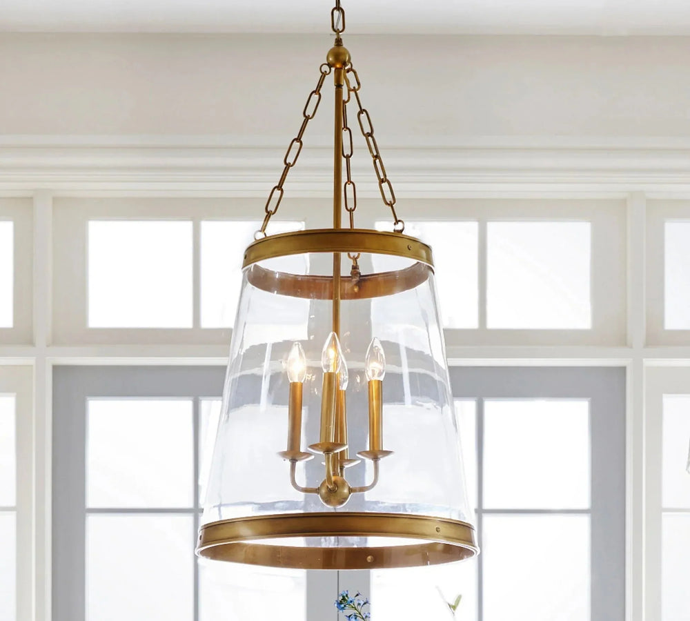 Elizabeth Glass Tapered Pendant (18") - Arialamps
