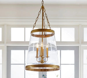 Elizabeth Glass Tapered Pendant (18") - Arialamps