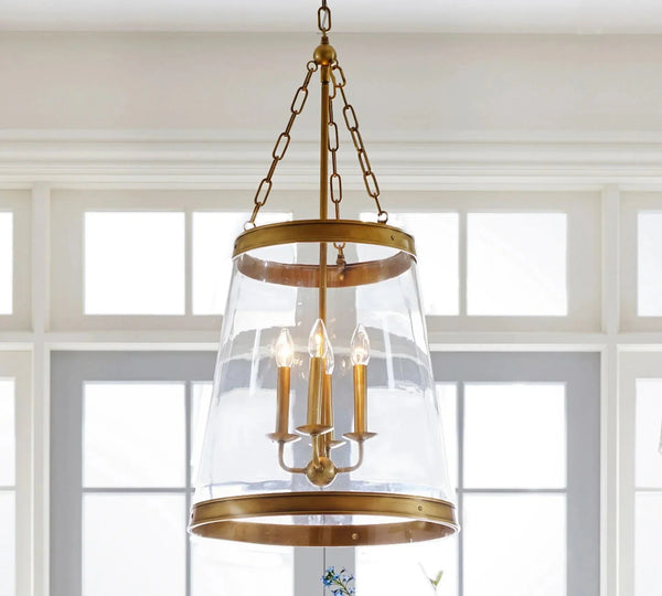 Elizabeth Glass Tapered Pendant (18") - Arialamps