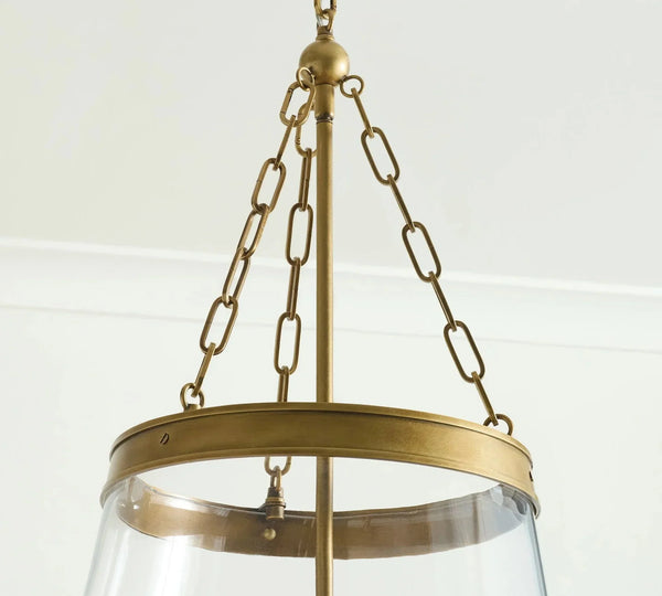 Elizabeth Glass Tapered Pendant (18") - Arialamps